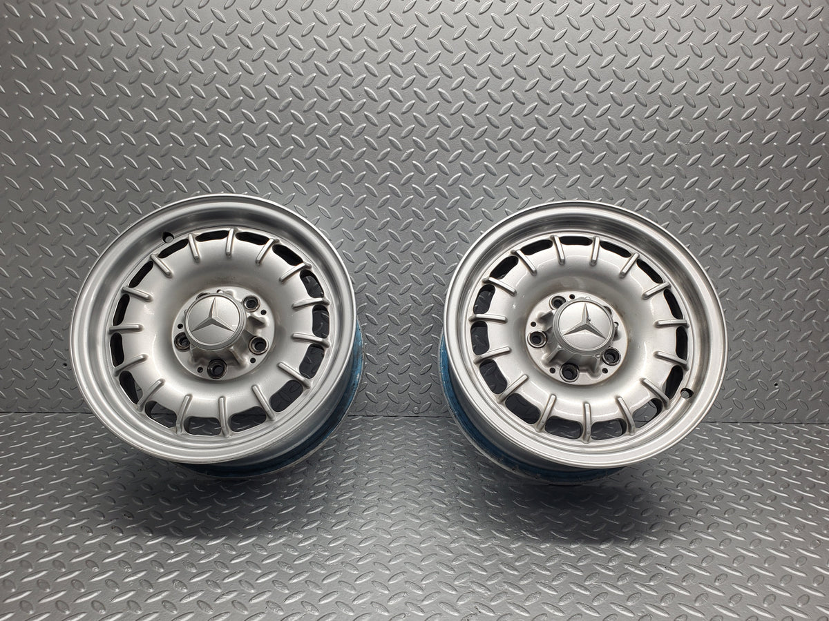 49976 Mercedes-Benz R107 380SL Alloy Wheel Set Mexican Hat 6.5Jx14H2 ET30 A1264002102