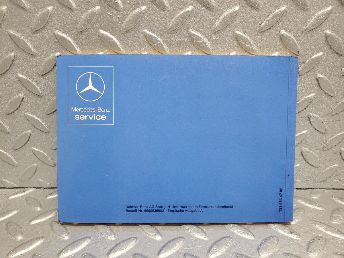 48844 Mercedes-Benz Owner's Manual A1235844782