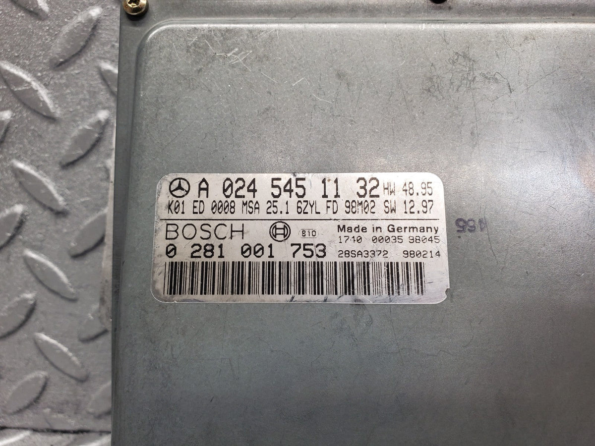 51244 Mercedes-Benz W210 Engine Control Unit ECU Bosch A0245451132 0281001753