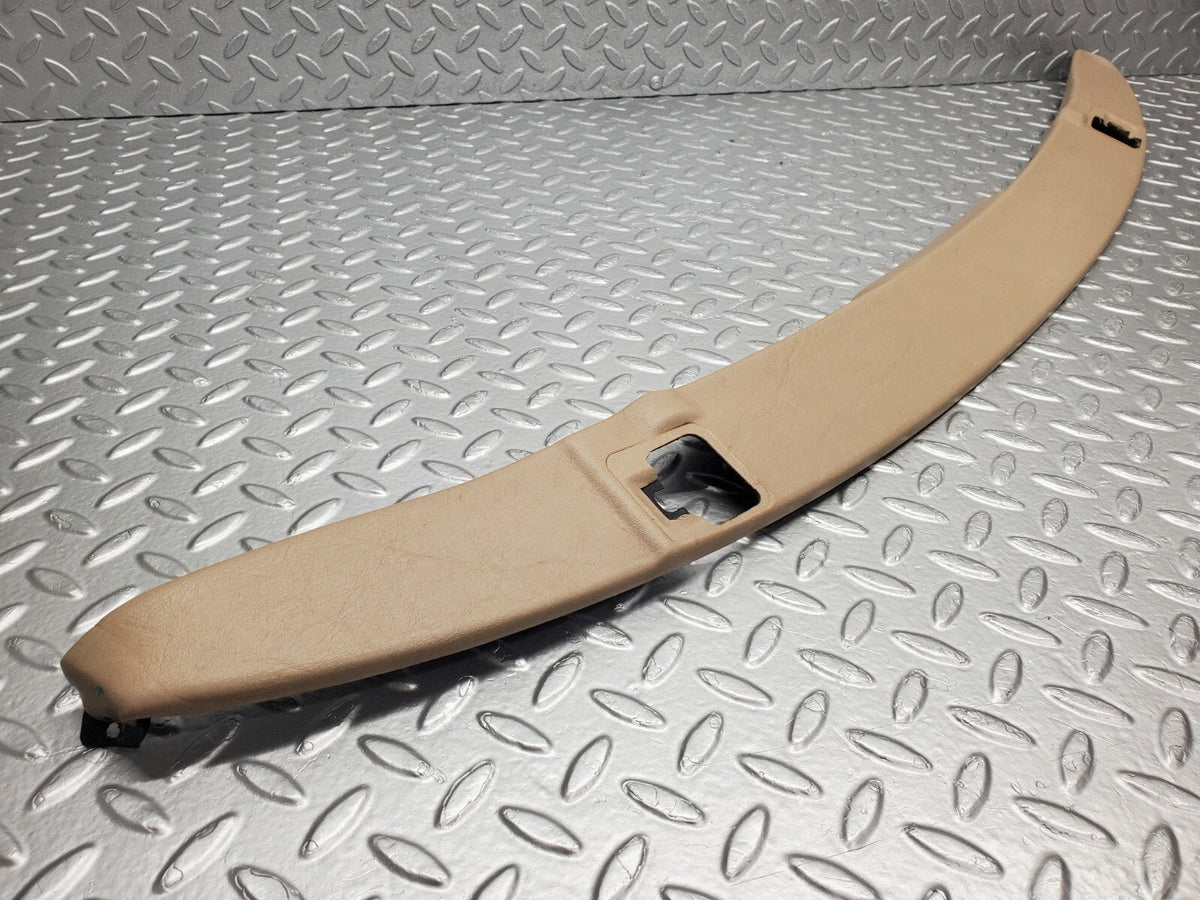 48961 Mercedes-Benz A124 320E Cabriolet Soft Top Lock Cover Panel Beige A1246904130