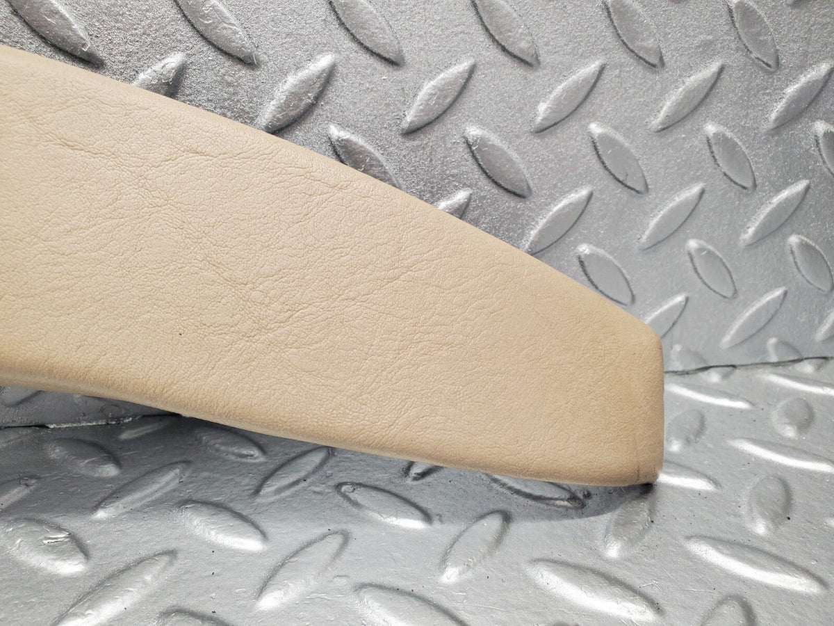 48961 Mercedes-Benz A124 320E Cabriolet Soft Top Lock Cover Panel Beige A1246904130