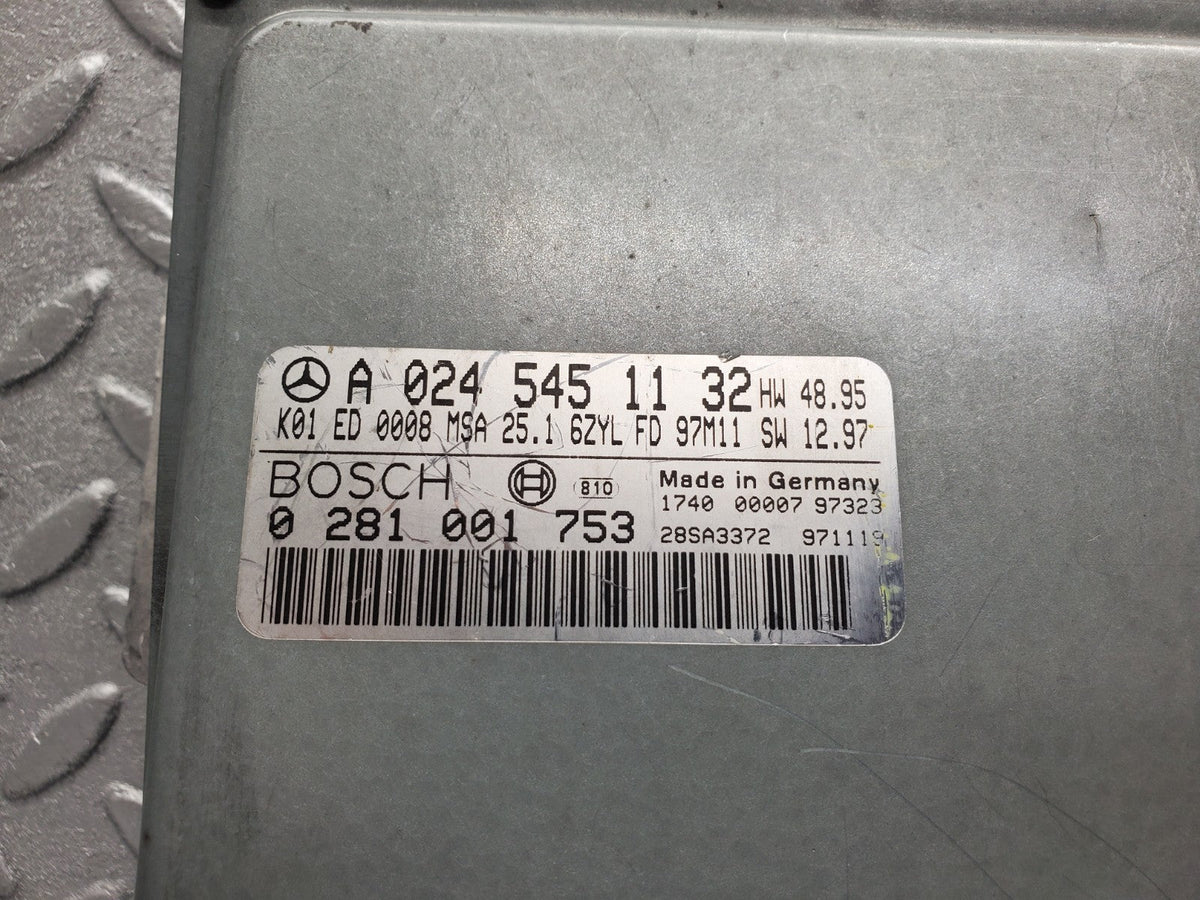 51254 Mercedes-Benz W210 Engine Control Unit ECU Bosch A0245451132 0281001753