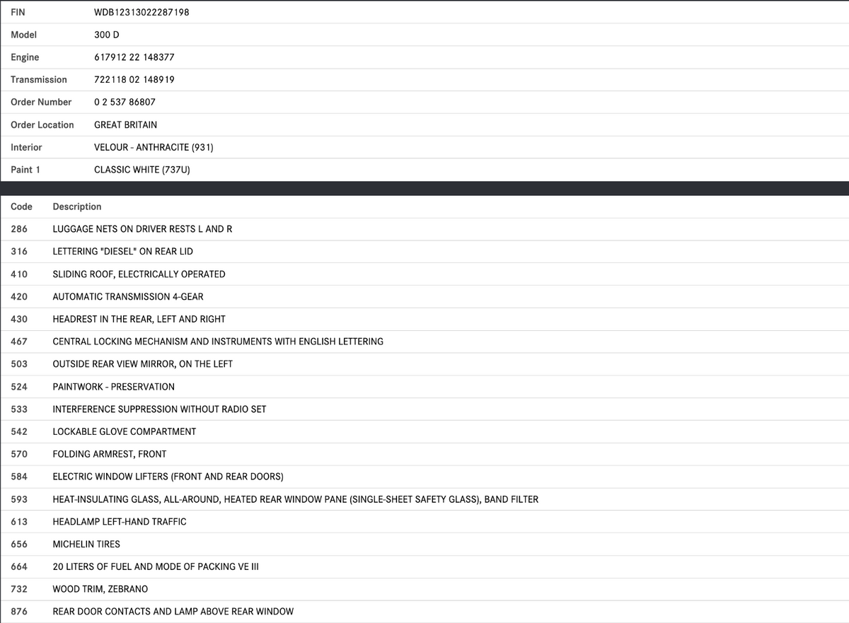 40748 Mercedes-Benz W123 300D Rear View Mirror Glass