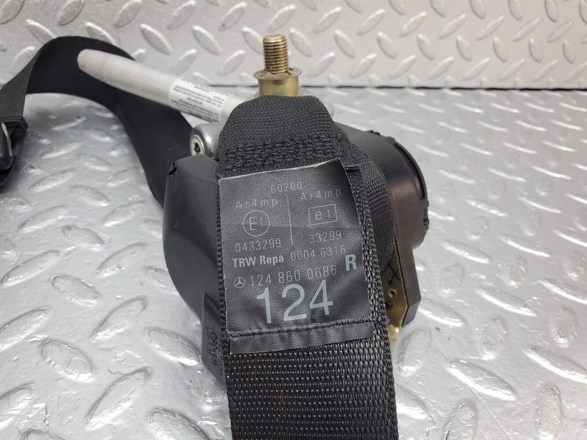 44837 Mercedes-Benz W124 220E Front Right Seat Belt With Buckle A1248600686