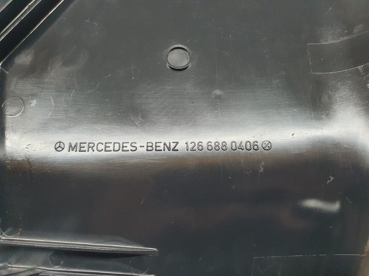 43611 Mercedes-Benz C126 380SEC Coupe Front Right Kick Panel Beige A1266880406