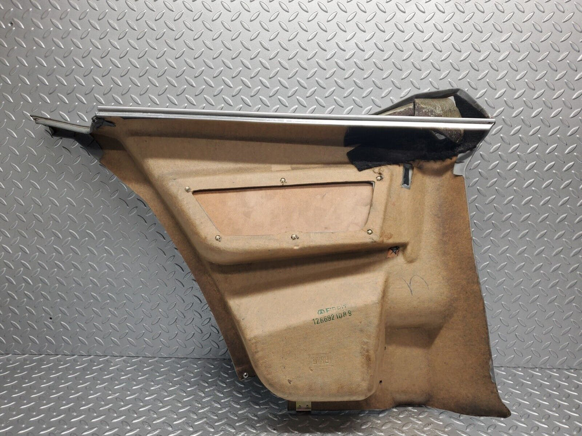 47599 Mercedes-Benz C126 500SEC Coupe Rear Right Card Panel Grey A1266921089 A1266922289