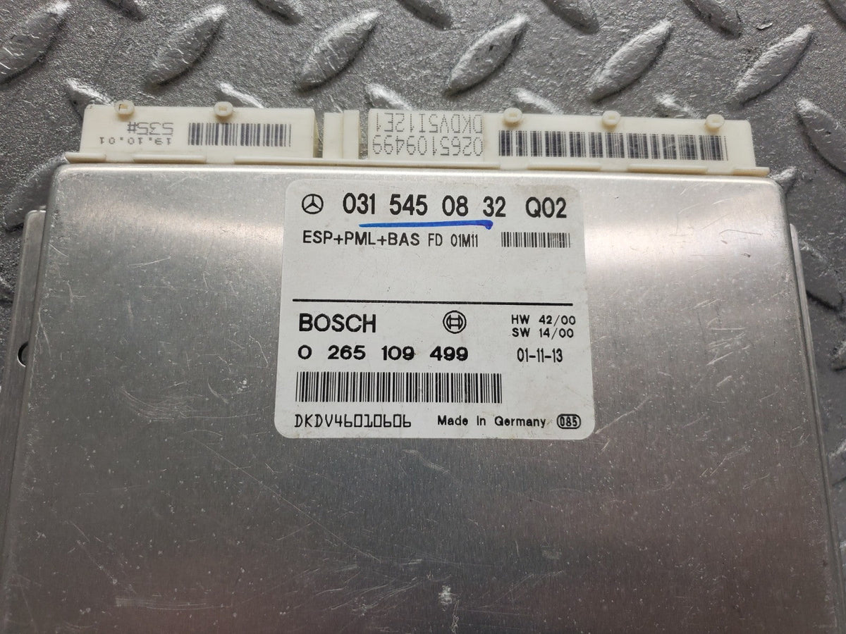 51294 Mercedes-Benz W210 ABS Control Unit Bosch A0315450832 0265109499