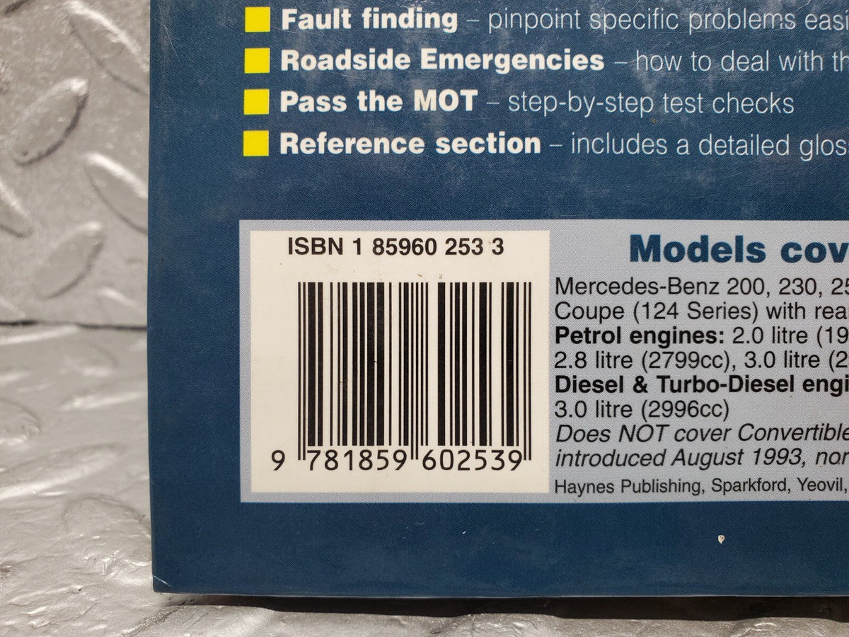 48856 Mercedes-Benz Owner's Workshop Manual ISBN 1 85960 253 3