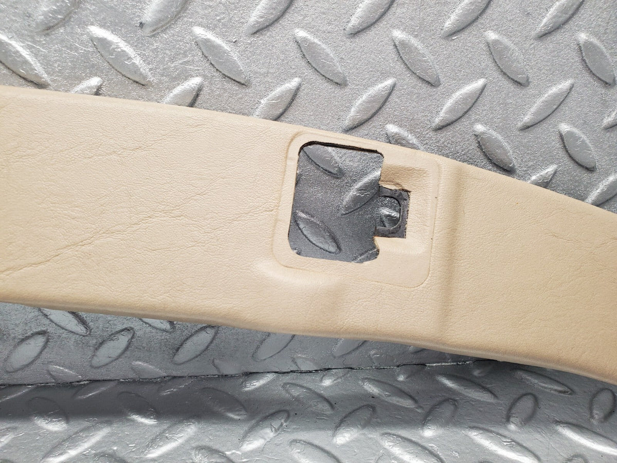 48961 Mercedes-Benz A124 320E Cabriolet Soft Top Lock Cover Panel Beige A1246904130