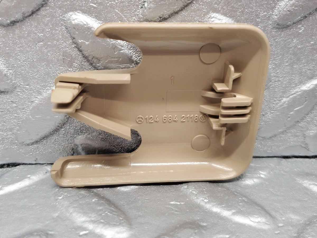 49253 Mercedes-Benz A124 320E Cabriolet Front Seat Rail Trim Cover Beige A1246842118 A1246842218