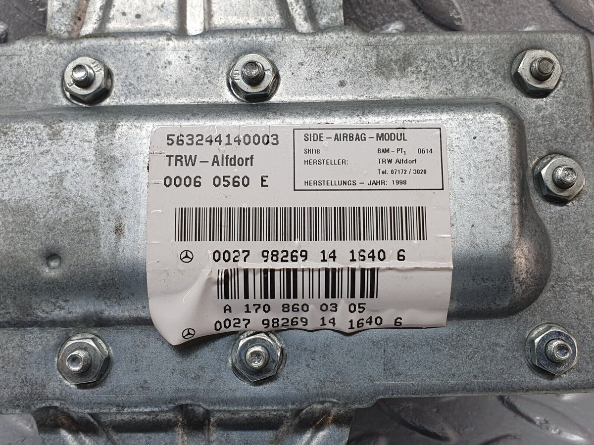 41751 Mercedes-Benz W202 C200 Left Side Airbag Module 002798269 1708600305