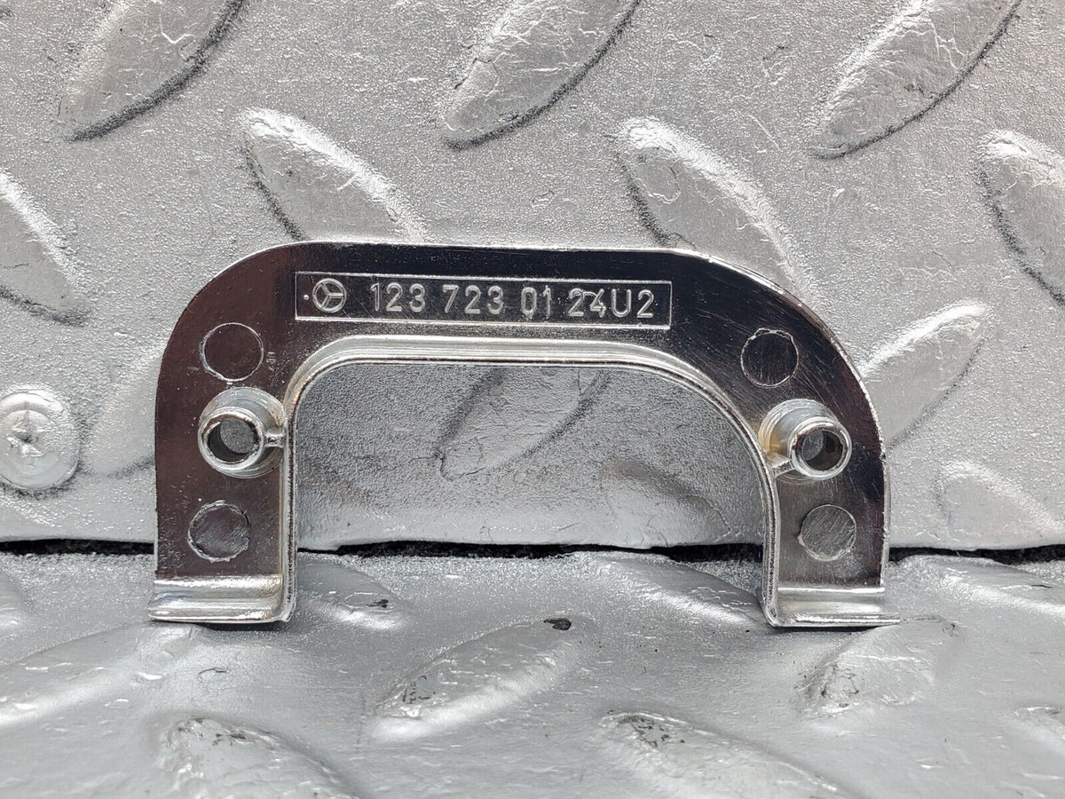 44386 Mercedes-Benz W123 280E Interior Chrome Door Latch Trim Left A1237230124