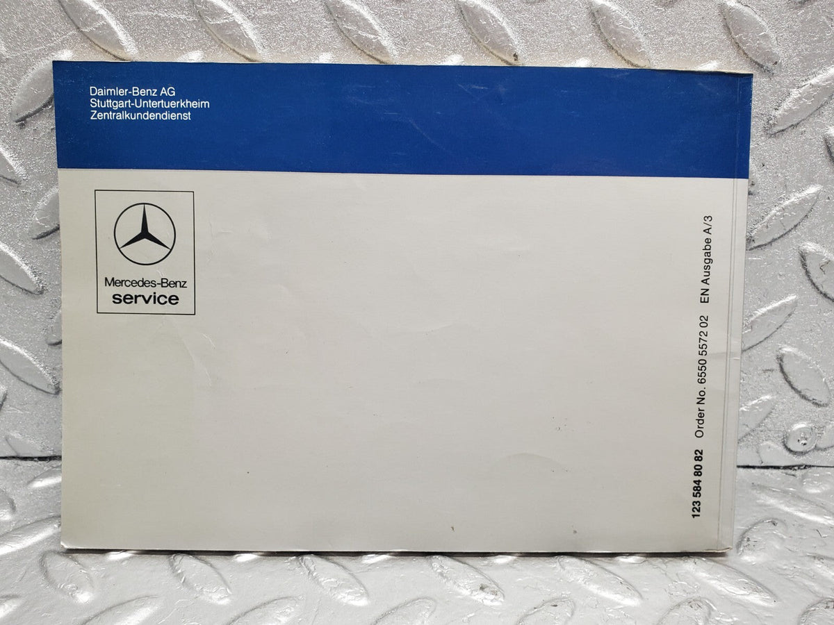 48839 Mercedes-Benz Owner's Manual A1235848082