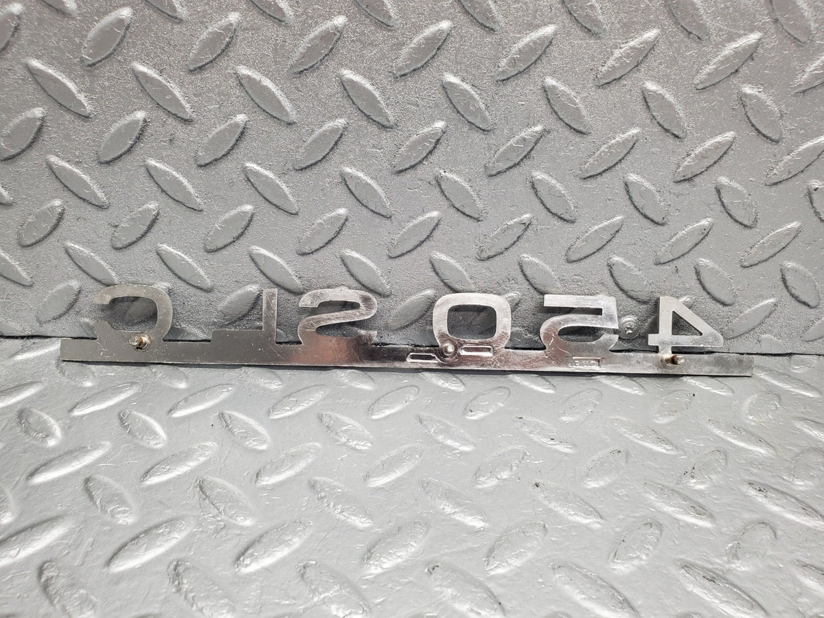 49600 Mercedes-Benz C107 R107 450 SLC Trunk Badge Emblem
