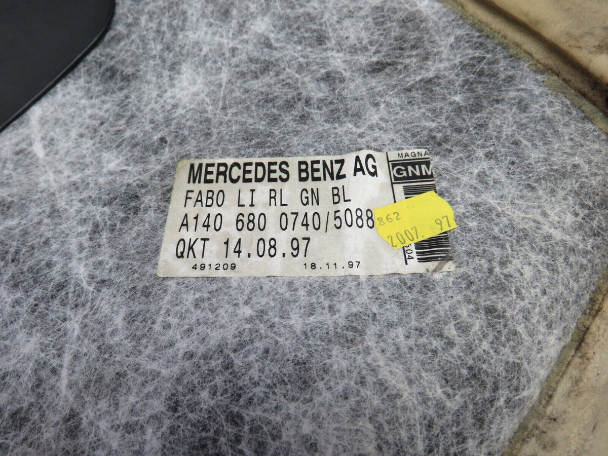 47348 Mercedes-Benz W140 S320 Front Left Floor Carpet A1406800740