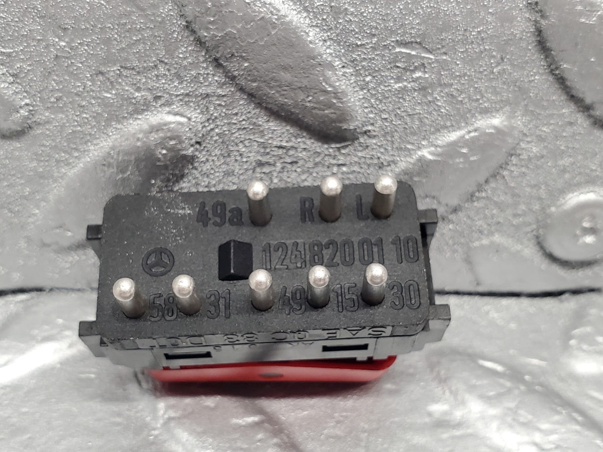 49108 Mercedes-Benz A124 320E Cabriolet Hazard Warning Light Switch A1248200110