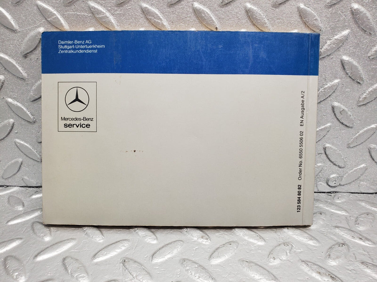 48843 Mercedes-Benz Owner's Manual A1235848082