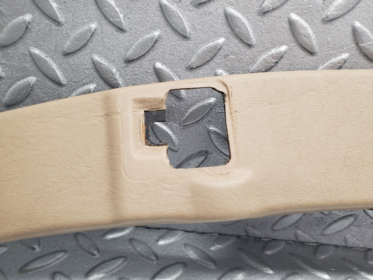48961 Mercedes-Benz A124 320E Cabriolet Soft Top Lock Cover Panel Beige A1246904130