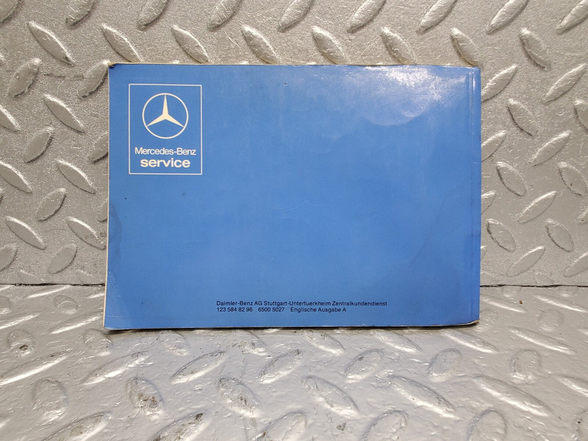 48838 Mercedes-Benz Owner's Manual A1235848296