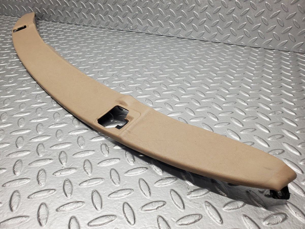 48961 Mercedes-Benz A124 320E Cabriolet Soft Top Lock Cover Panel Beige A1246904130