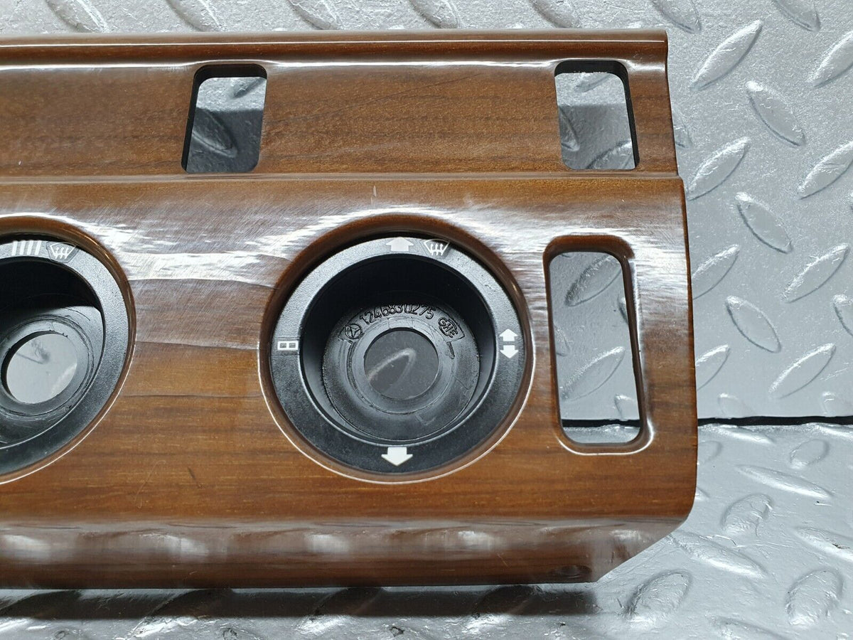 41398 Mercedes-Benz W124 200E Heater Control Panel Wood Trim A1246830275