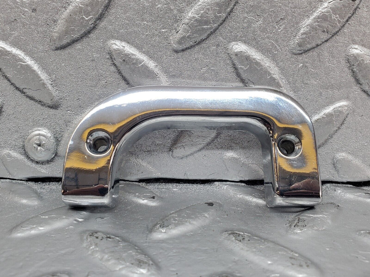 44386 Mercedes-Benz W123 280E Interior Chrome Door Latch Trim Left A1237230124