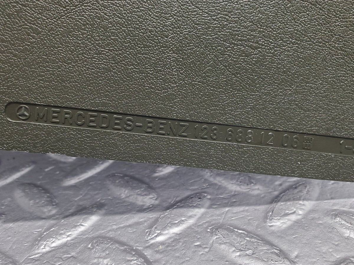 48631 Mercedes-Benz W123 Front Right Kick Panel Green A1236881206
