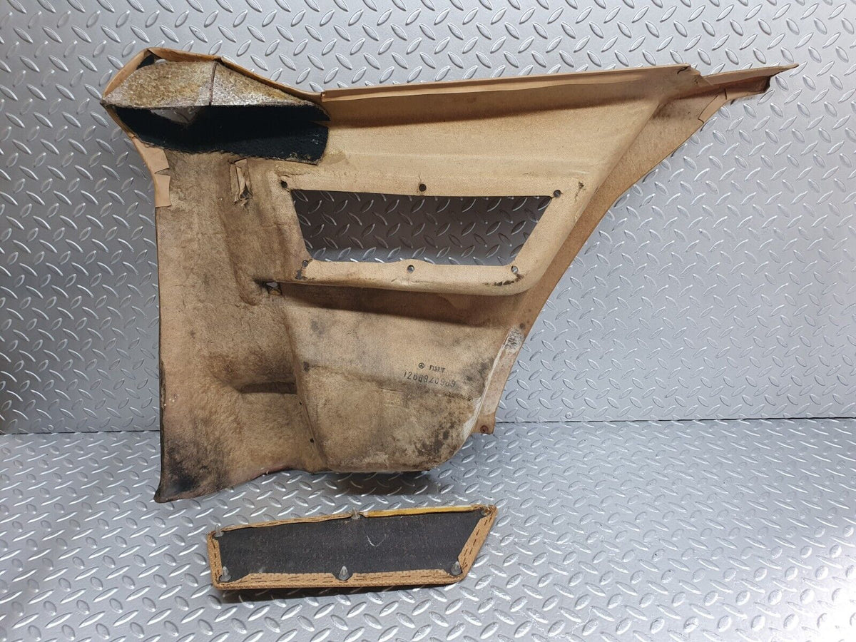 43805 Mercedes-Benz C126 380SEC Coupe Rear Left Card Panel Beige A1266920989 A1266922189