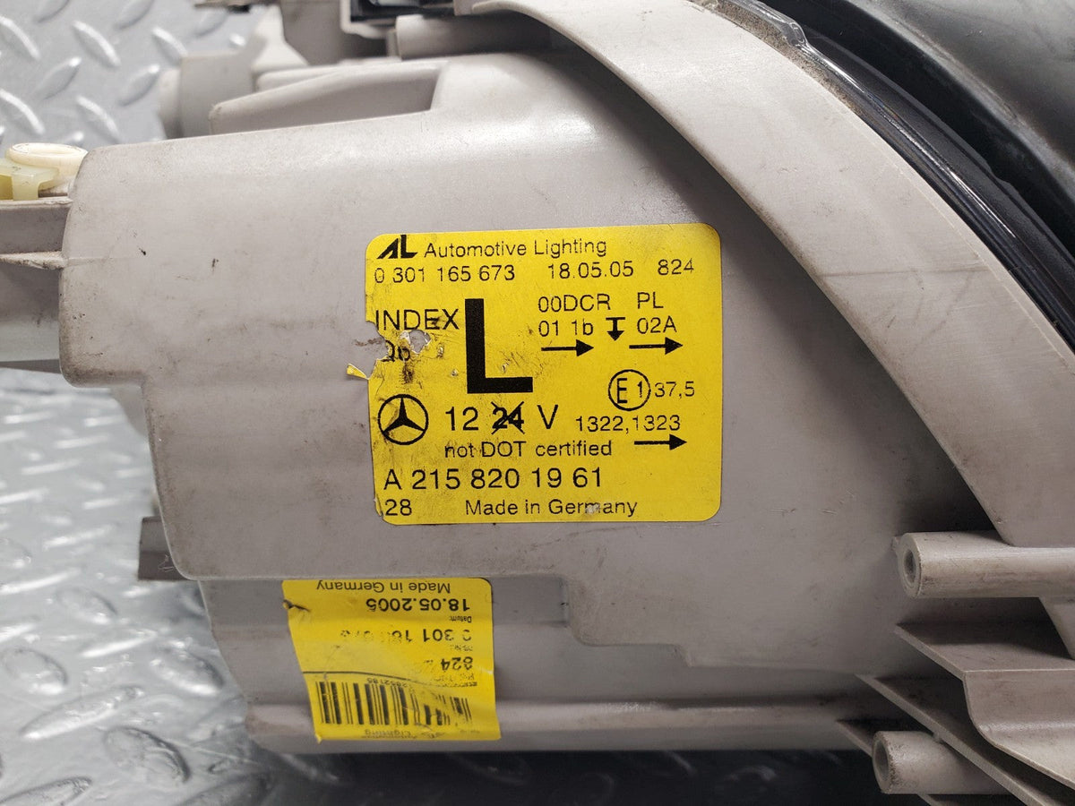 51209 Mercedes-Benz C215 CL Coupe Xenon Headlight Left Side A2158201961