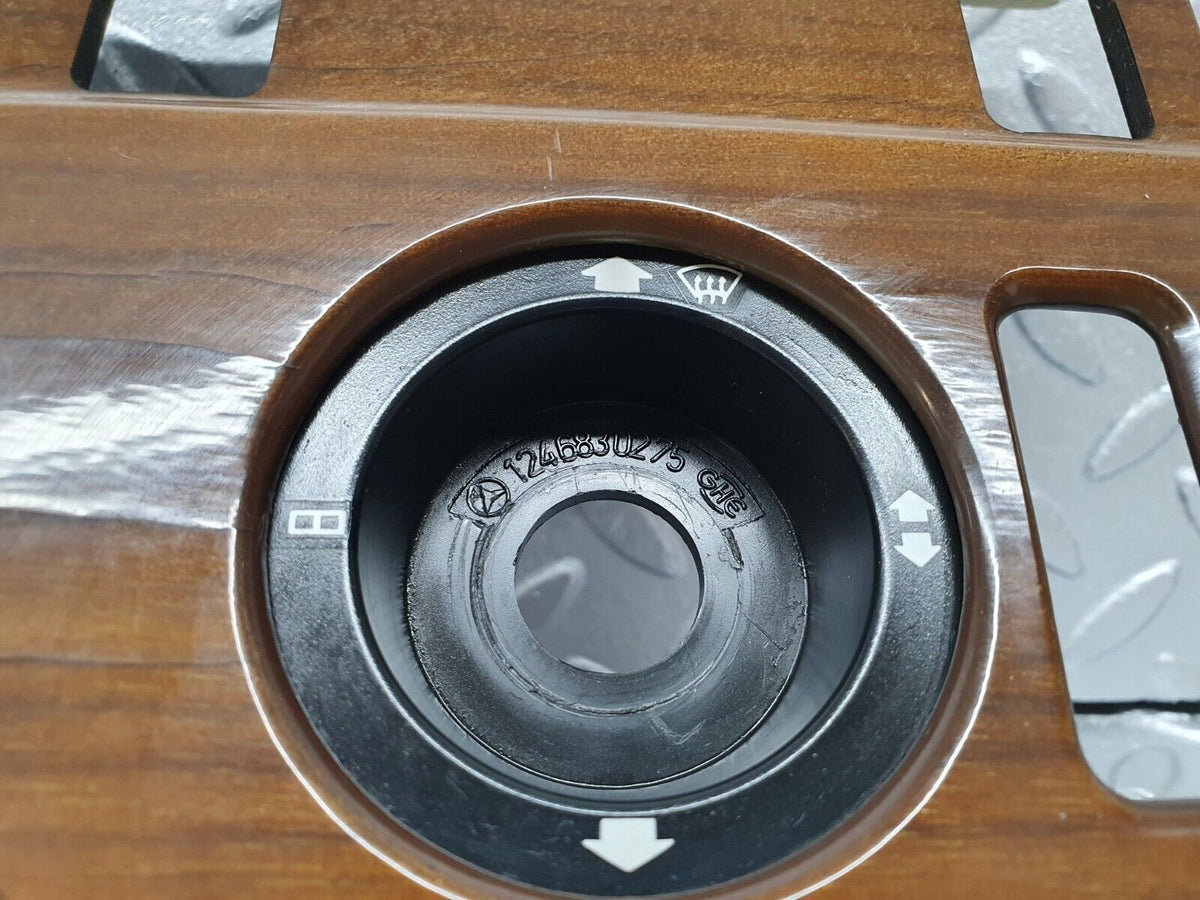41398 Mercedes-Benz W124 200E Heater Control Panel Wood Trim A1246830275