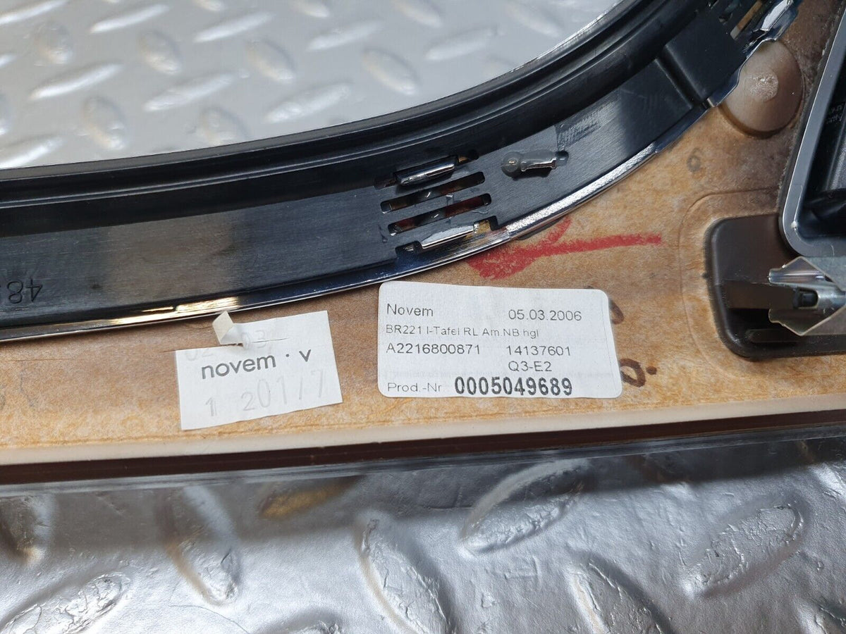 43787 Mercedes-Benz W221 S320 Dashboard Wood Moulding Trim A2216800871