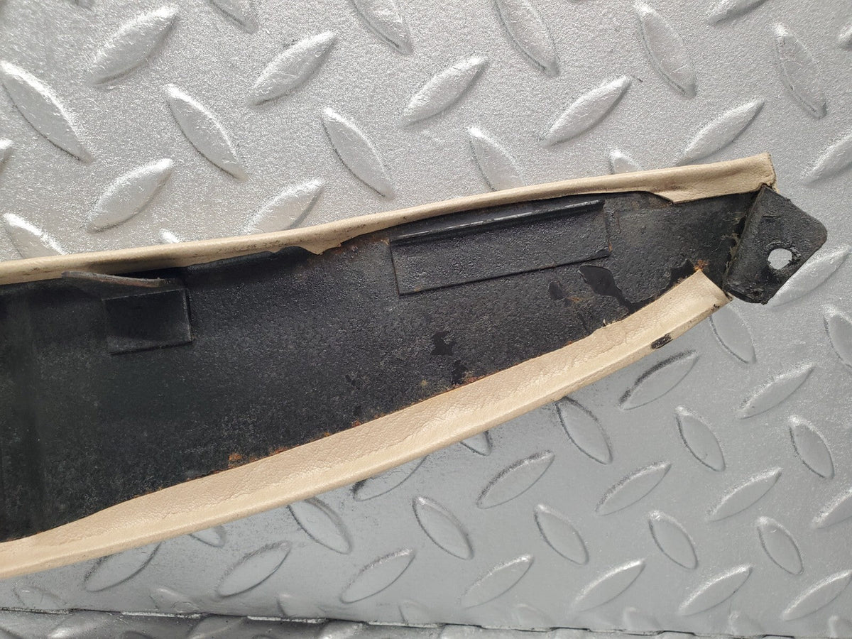 48961 Mercedes-Benz A124 320E Cabriolet Soft Top Lock Cover Panel Beige A1246904130