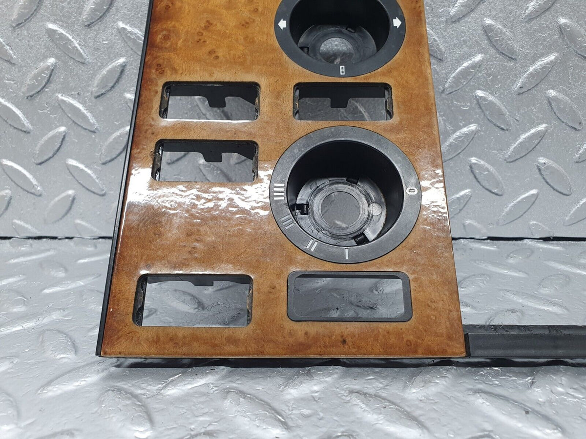 43588 Mercedes-Benz C126 380SEC Coupe Heater Control Panel Wood Trim A1266830375