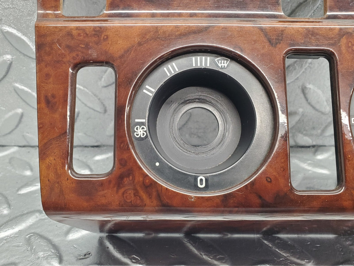 48949 Mercedes-Benz A124 320E Cabriolet Heater Control Panel Wood Trim A1246830275