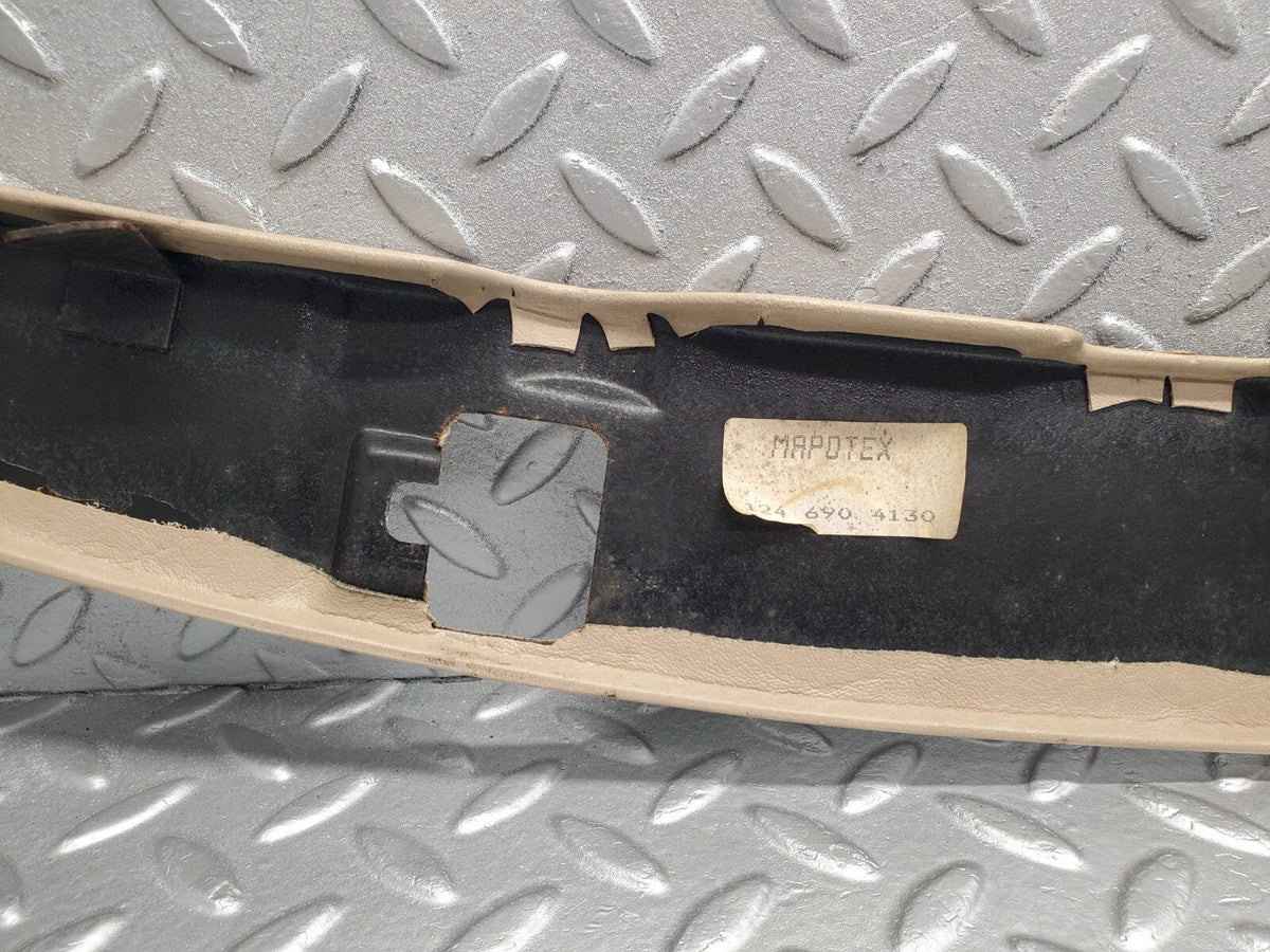 48961 Mercedes-Benz A124 320E Cabriolet Soft Top Lock Cover Panel Beige A1246904130
