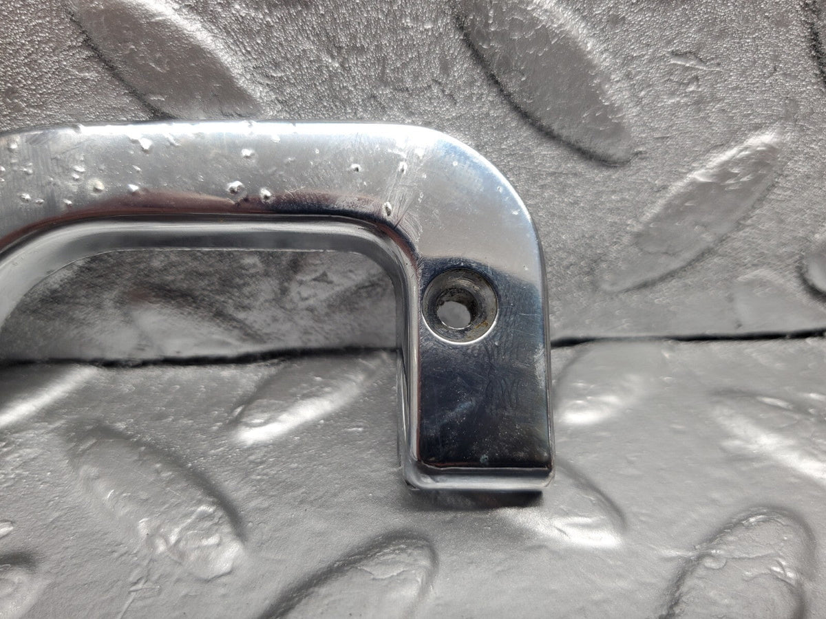 48599 Mercedes-Benz W123 Interior Chrome Door Latch Trim Left A1237230124