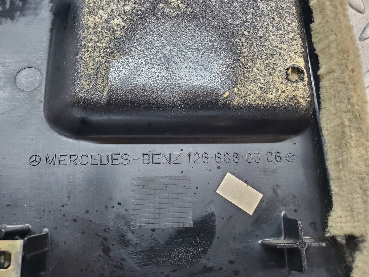 45693 Mercedes-Benz W126 420SE Kick Panel Left Side Beige A1266880306