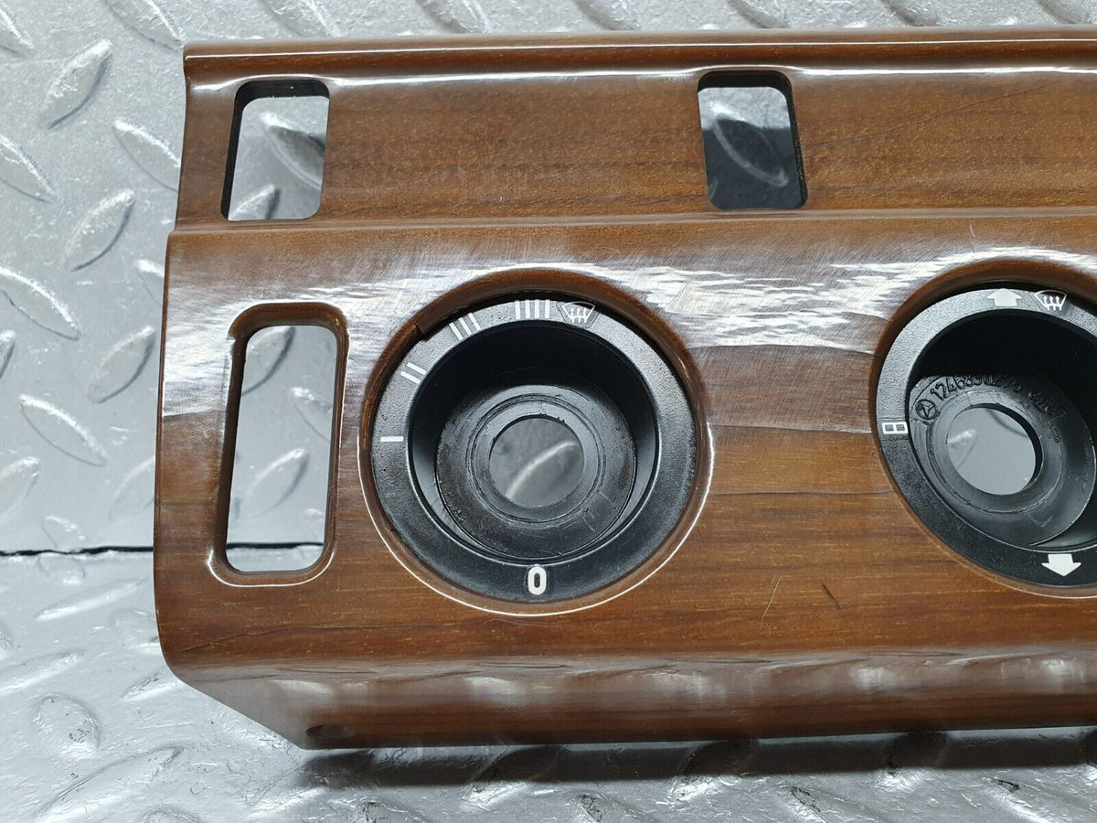 41398 Mercedes-Benz W124 200E Heater Control Panel Wood Trim A1246830275